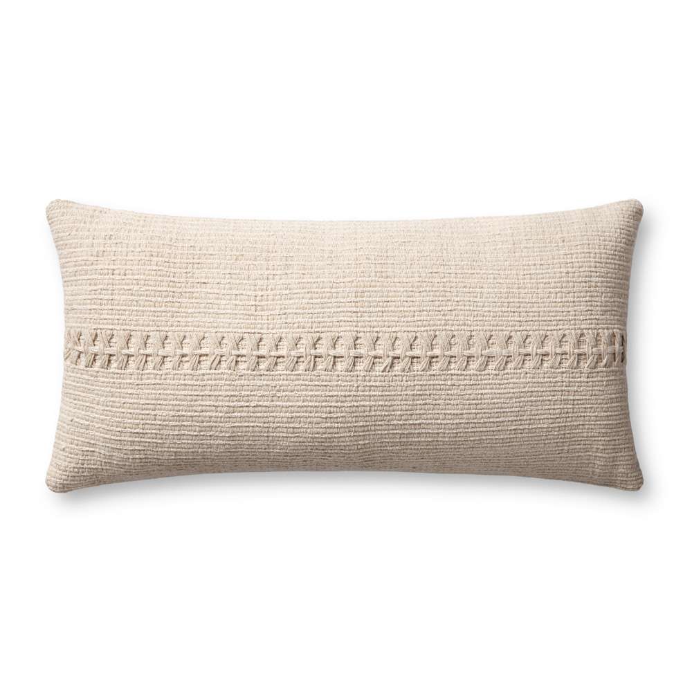 Chris Loves Julia x Loloi - Harvey Ivory 12 x 27 Cover w/Poly Pillow - PSETPCJ0018IV00PI13 veiw 1