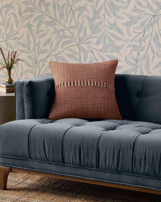 Chris Loves Julia x Loloi - Harvey Rust  / Multi 18 x 18 Cover Only Pillow - P307PCJ0018RUMLPIL1 veiw 2