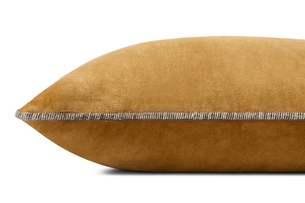 Chris Loves Julia x Loloi - Liza Gold 13 x 21 Cover w/Poly Pillow - PSETPCJ0020GO00PIL5 veiw 3