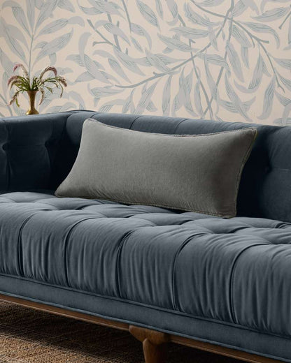 Chris Loves Julia x Loloi - Liza Grey 12 x 27 Cover Only Pillow - P005PCJ0020GY00PI13 veiw 2