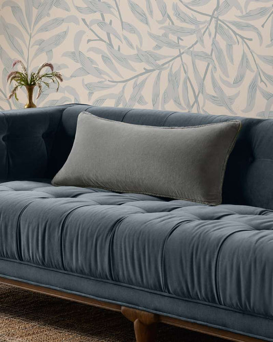 Chris Loves Julia x Loloi - Liza Grey 12 x 27 Cover Only Pillow - P005PCJ0020GY00PI13 veiw 2