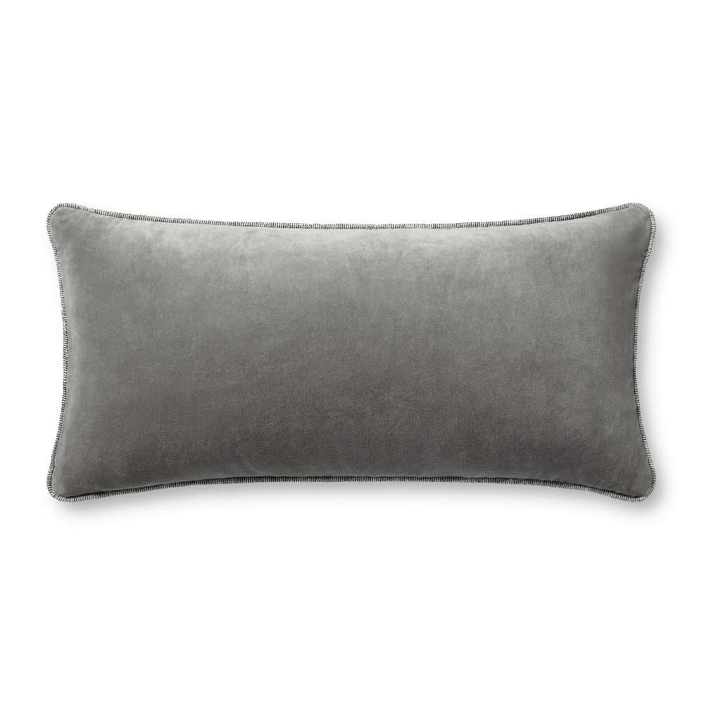 Chris Loves Julia x Loloi - Liza Grey 12 x 27 Cover w/Poly Pillow - PSETPCJ0020GY00PI13 veiw 1