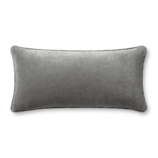 Chris Loves Julia x Loloi - Liza Grey 12 x 27 Cover w/Poly Pillow - PSETPCJ0020GY00PI13 veiw 1