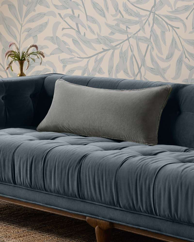 Chris Loves Julia x Loloi - Liza Grey 12 x 27 Cover w/Poly Pillow - PSETPCJ0020GY00PI13 veiw 2