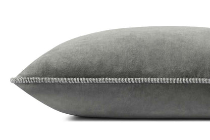 Chris Loves Julia x Loloi - Liza Grey 12 x 27 Cover w/Poly Pillow - PSETPCJ0020GY00PI13 veiw 3