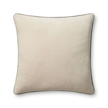 Chris Loves Julia x Loloi - Liza Ivory 22 x 22 Cover w/Poly Pillow - PSETPCJ0020IV00PIL3 veiw 1