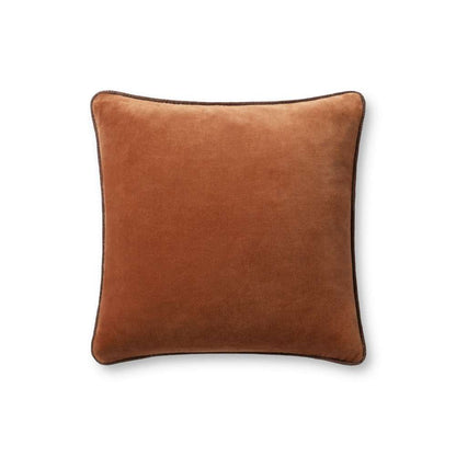 Chris Loves Julia x Loloi - Liza Rust 18 x 18 Cover w/Poly Pillow - PSETPCJ0020RU00PIL1 veiw 1