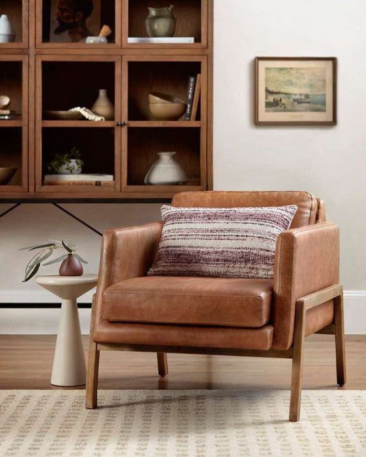 Chris Loves Julia x Loloi - PCJ0002 Burgundy / Ivory 13in x 21in w/Poly Pillow - P196PCJ0002BUIVPIL5 veiw 2