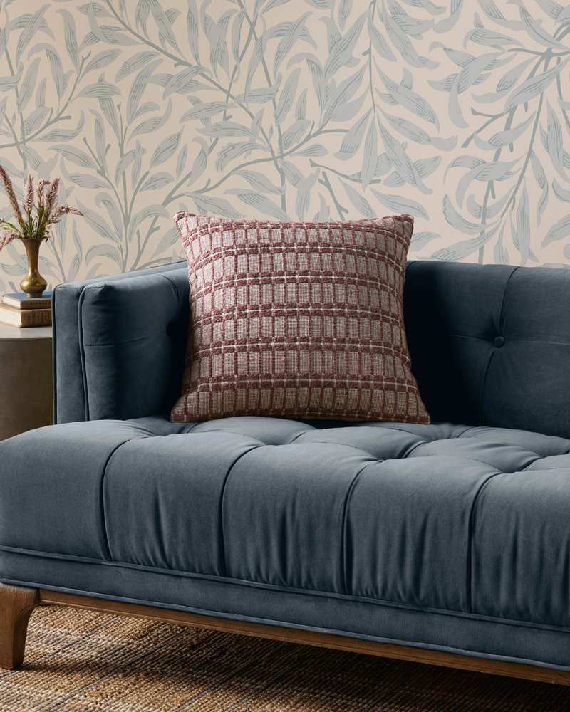 Chris Loves Julia x Loloi - Poe Burgundy 18 x 18 Cover w/Poly Pillow - PSETPCJ0019BU00PIL1 veiw 2