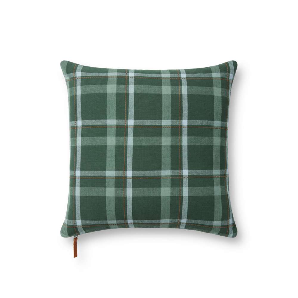 Chris Loves Julia x Loloi - Ralph Green / Multi 18 x 18 Pillow - P012PCJ0011GRMLPIL1 veiw 1