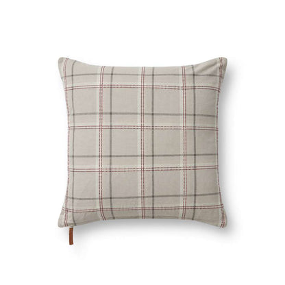 Chris Loves Julia x Loloi - Teddy Beige / Multi 18 x 18 Pillow - P012PCJ0009BEMLPIL1 veiw 1