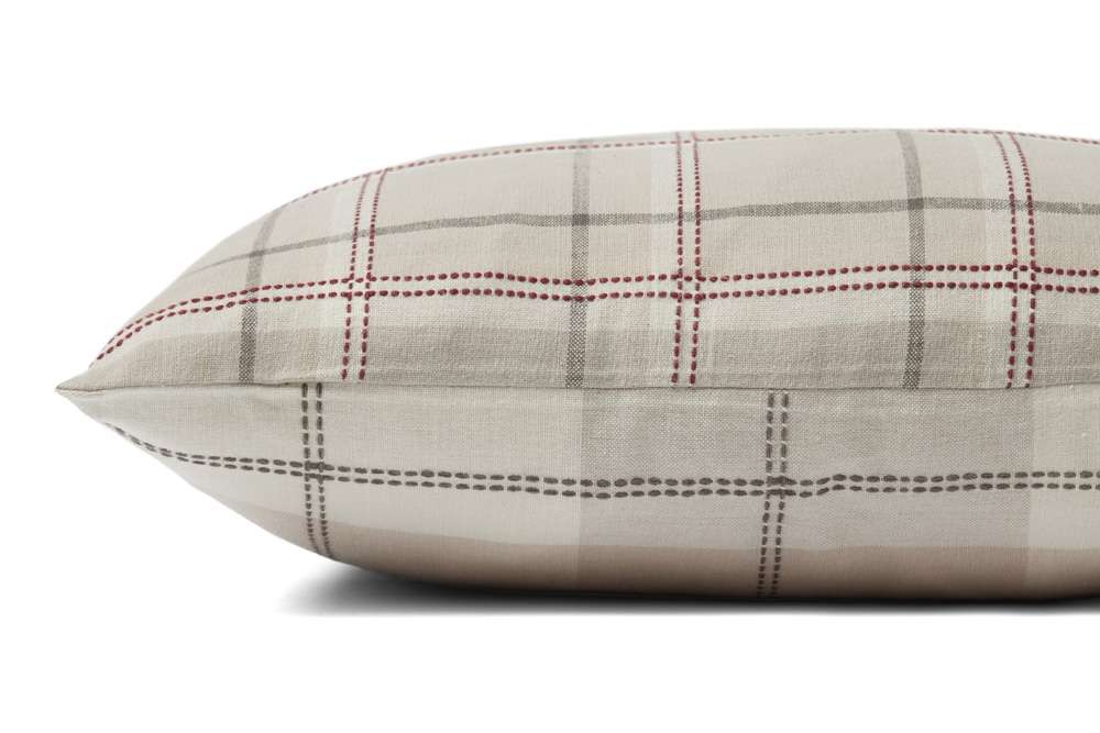 Chris Loves Julia x Loloi - Teddy Beige / Multi 18 x 18 Pillow - P012PCJ0009BEMLPIL1 veiw 4
