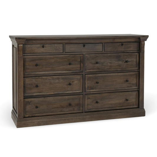 Classic Home - Adelaide Nine-Drawer Mango Wood Dresser In Cocoa Brown - 52010923 veiw 1