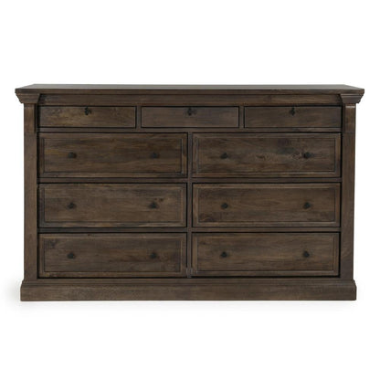 Classic Home - Adelaide Nine-Drawer Mango Wood Dresser In Cocoa Brown - 52010923 veiw 2