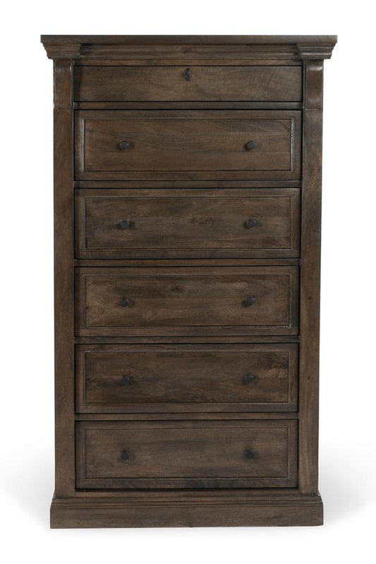 Classic Home - Adelaide Six-Drawer Mango Wood Chest Dresser In Cocoa Brown - 52010924 veiw 2