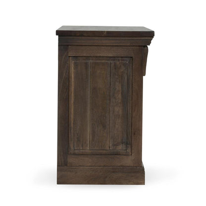 Classic Home - Adelaide Three-Drawer Mango Wood Nightstand In Cocoa Brown - 54010238 veiw 3
