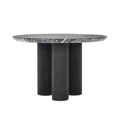 Classic Home - Adrian 47in Outdoor Round Dining Table Black - 51031550 veiw 1