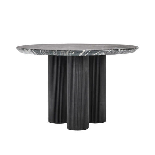 Classic Home - Adrian 47in Outdoor Round Dining Table Black - 51031550 veiw 1