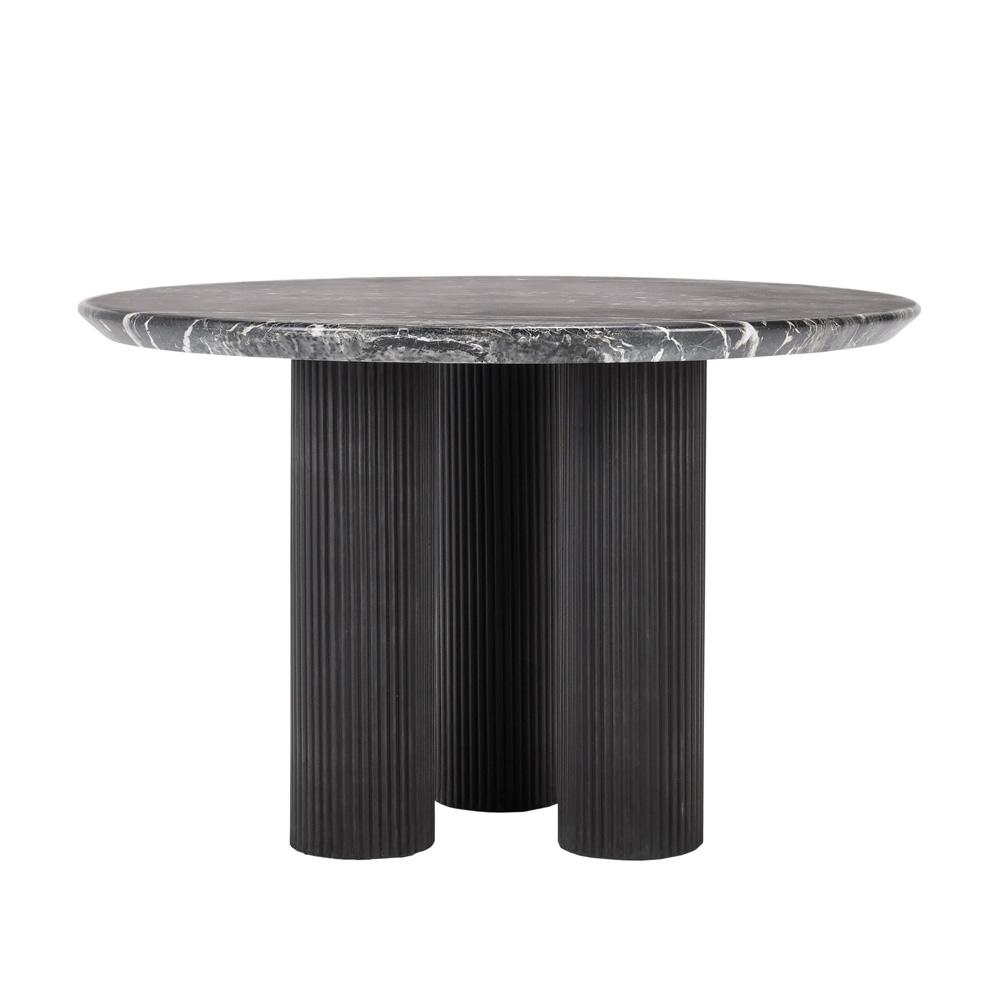 Classic Home - Adrian 47in Outdoor Round Dining Table Black - 51031550 veiw 2