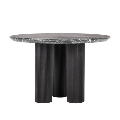 Classic Home - Adrian 47in Outdoor Round Dining Table Black - 51031550 veiw 2