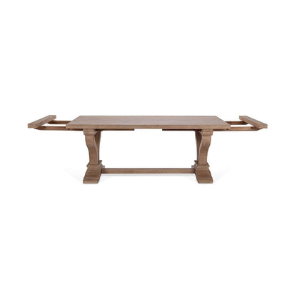 Classic Home  - Alexander 110in Extendable Reclaimed Pine Dining Table - Antique Beige - 51005407 veiw 4
