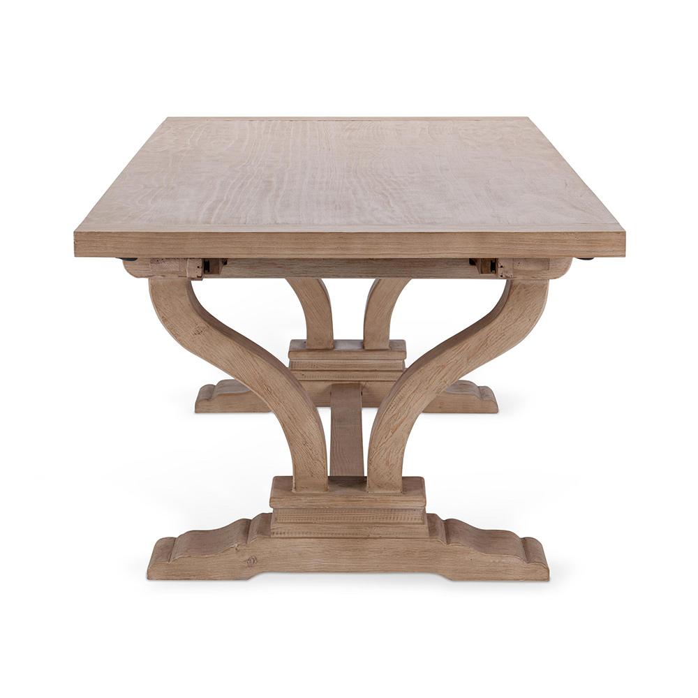 Classic Home  - Alexander 110in Extendable Reclaimed Pine Dining Table - Antique Beige - 51005407 veiw 7