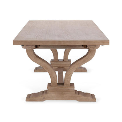 Classic Home  - Alexander 110in Extendable Reclaimed Pine Dining Table - Antique Beige - 51005407 veiw 7