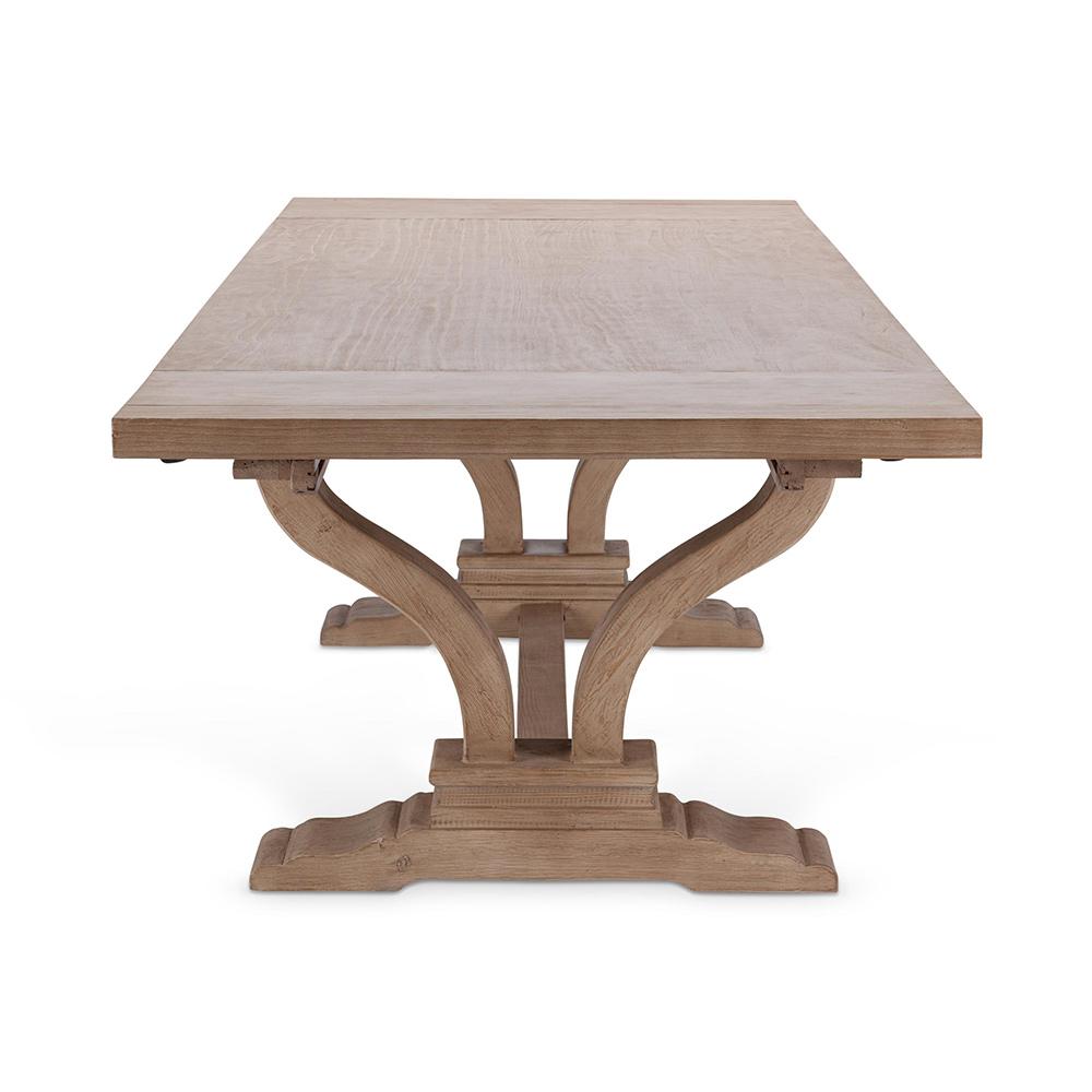 Classic Home  - Alexander 110in Extendable Reclaimed Pine Dining Table - Antique Beige - 51005407 veiw 9