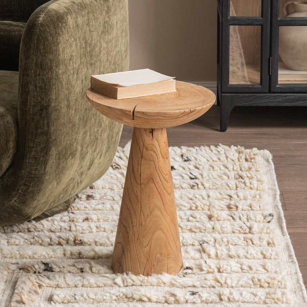 Classic Home - Alina Reclaimed Elm Accent Table - Natural - 51005541 view 5