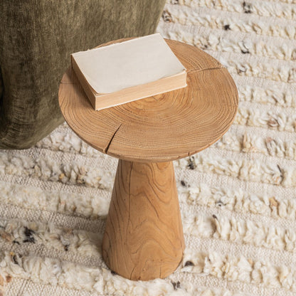 Classic Home - Alina Reclaimed Elm Accent Table - Natural - 51005541 view 6