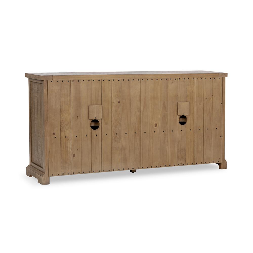 Classic Home  - Allegra 4-Door Reclaimed Pine Wood Buffet Sideboard - Natural - 52004189 veiw 5