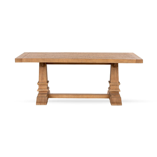 Classic Home  - Allegra 78in Reclaimed Pine Wood Dining Table - Natural - 51031709 veiw 2
