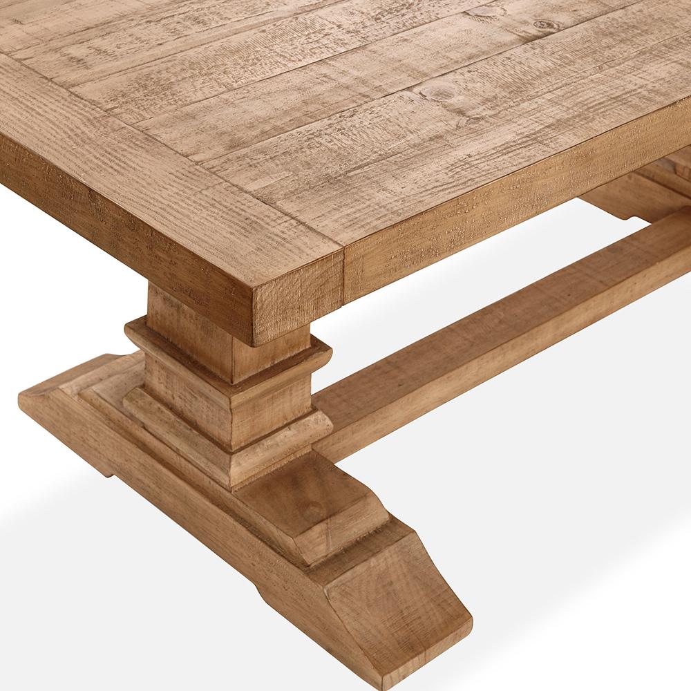 Classic Home  - Allegra 78in Reclaimed Pine Wood Dining Table - Natural - 51031709 veiw 4