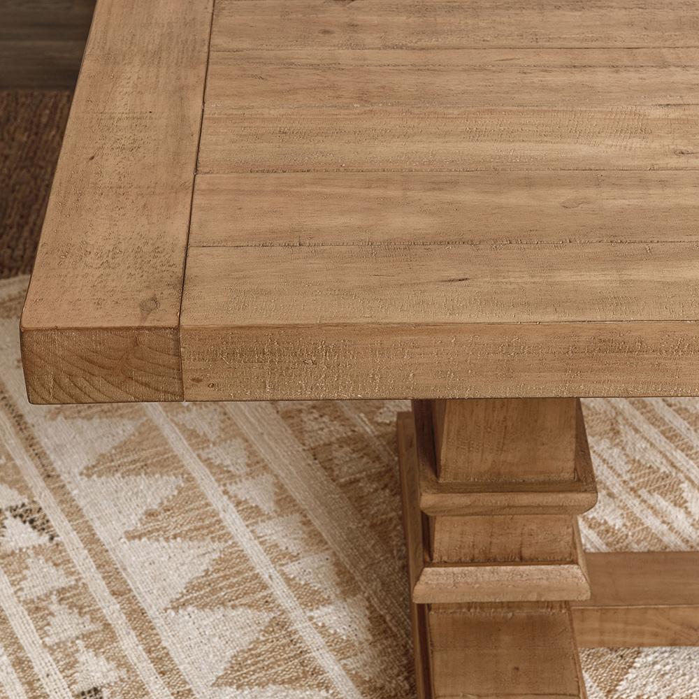 Classic Home  - Allegra 78in Reclaimed Pine Wood Dining Table - Natural - 51031709 veiw 8