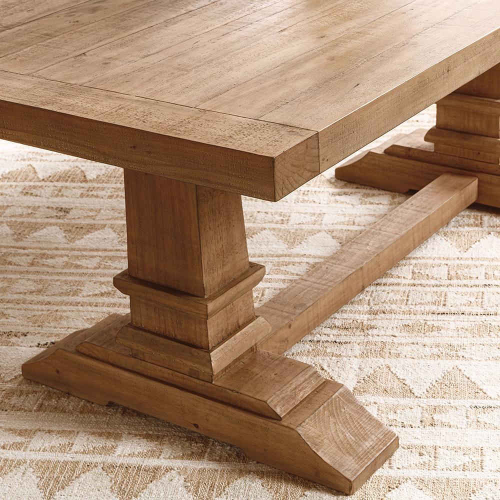 Classic Home  - Allegra 78in Reclaimed Pine Wood Dining Table - Natural - 51031709 veiw 9