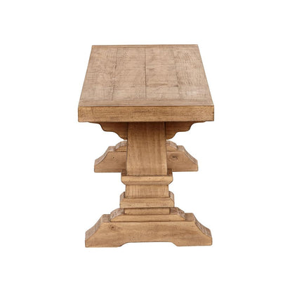 Classic Home  - Allegra Reclaimed Pine Wood Dining Bench - Natural - 53006343 veiw 3