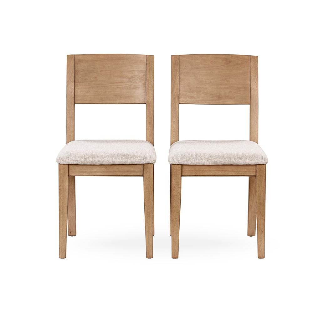 Classic Home  - Allegra Set of 2 Reclaimed Pine Wood Dining Chairs - Natural - 53006340 veiw 5