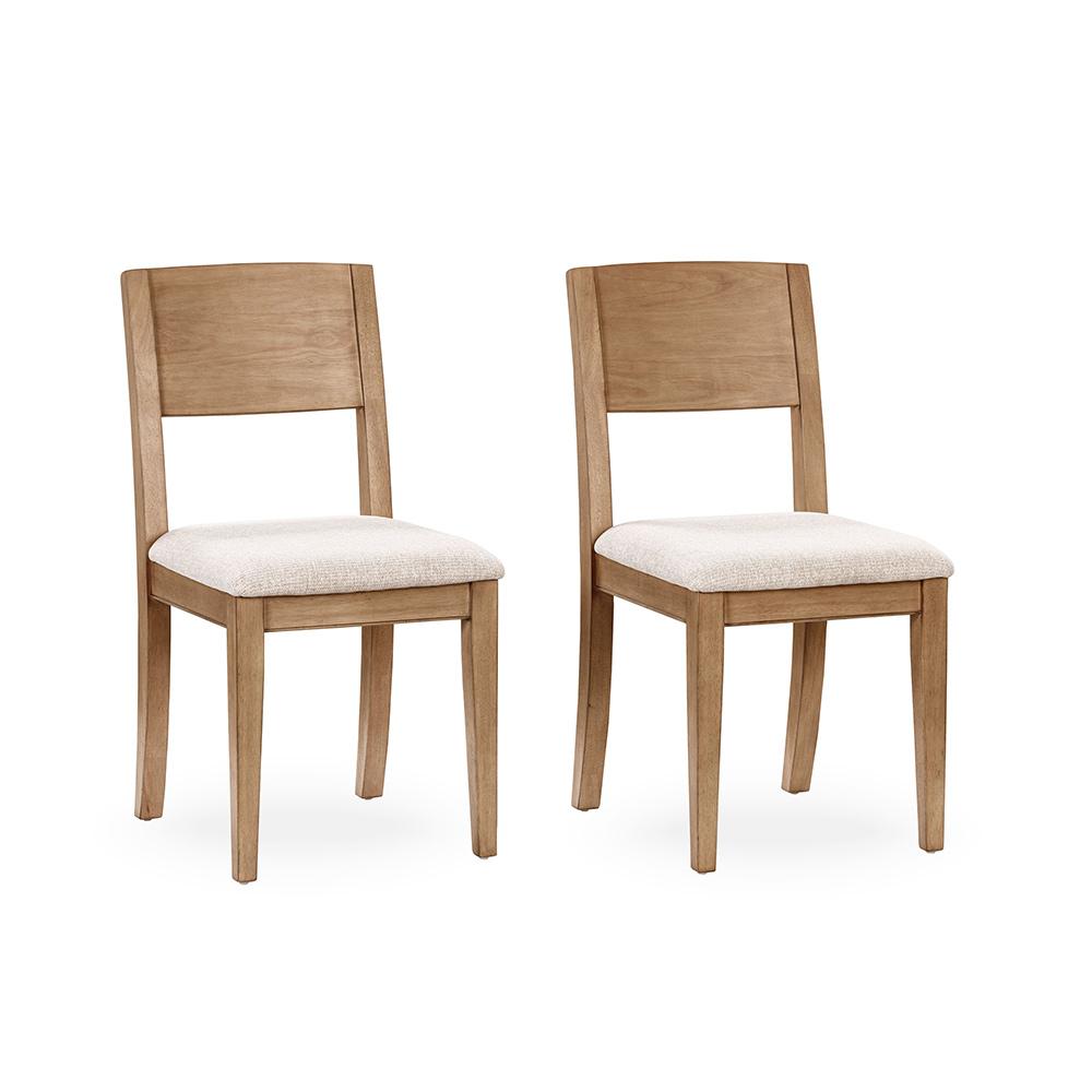 Classic Home  - Allegra Set of 2 Reclaimed Pine Wood Dining Chairs - Natural - 53006340 veiw 6