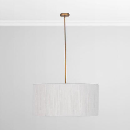 Classic Home  - Allyn Rattan Chandelier - White/Gold - 56004279 veiw 1