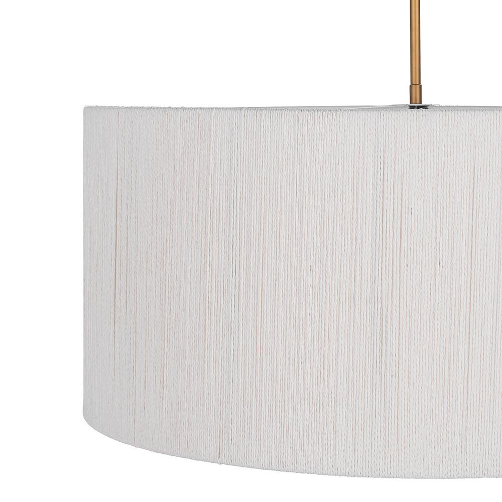 Classic Home  - Allyn Rattan Chandelier - White/Gold - 56004279 veiw 4