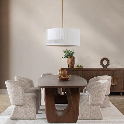 Classic Home  - Allyn Rattan Chandelier - White/Gold - 56004279 veiw 7