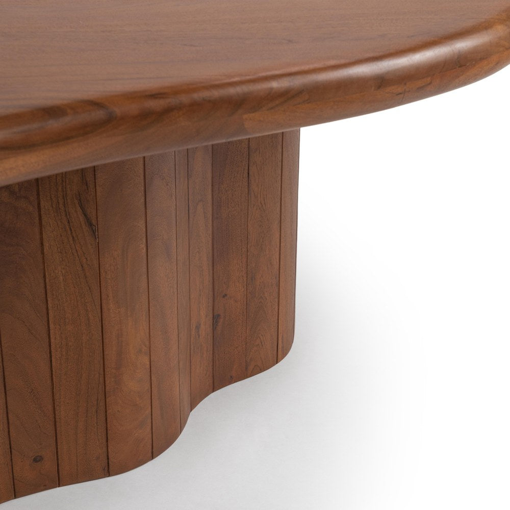 Classic Home - Alvaro Acacia Wood Dining Table - Chestnut Brown - 51020062 view 4