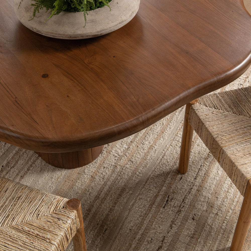 Classic Home - Alvaro Acacia Wood Dining Table - Chestnut Brown - 51020062 view 6