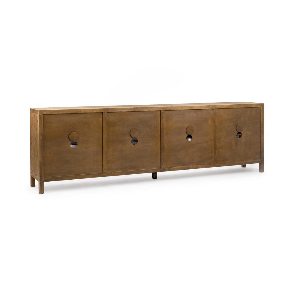Classic Home - Alvin Reclaimed Pine Sideboard - Sandy Cove Brown - 52004764 view 4