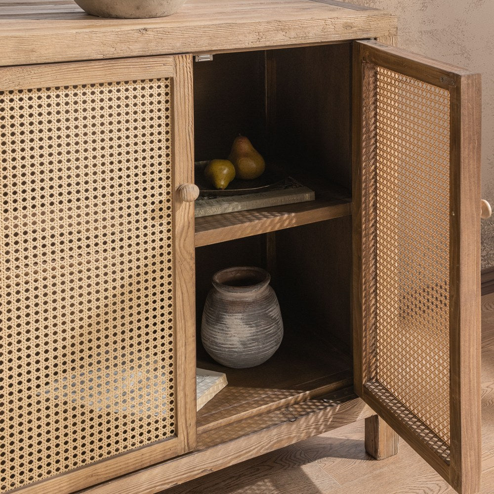 Classic Home - Alvin Reclaimed Pine Sideboard - Sandy Cove Brown - 52004764 view 8