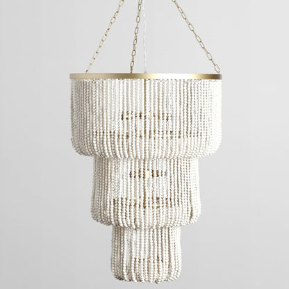 Classic Home - Amanda White Beaded Chandelier  - 56004231 veiw 1