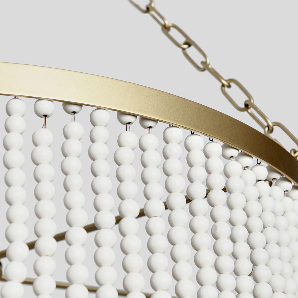 Classic Home - Amanda White Beaded Chandelier  - 56004231 veiw 6