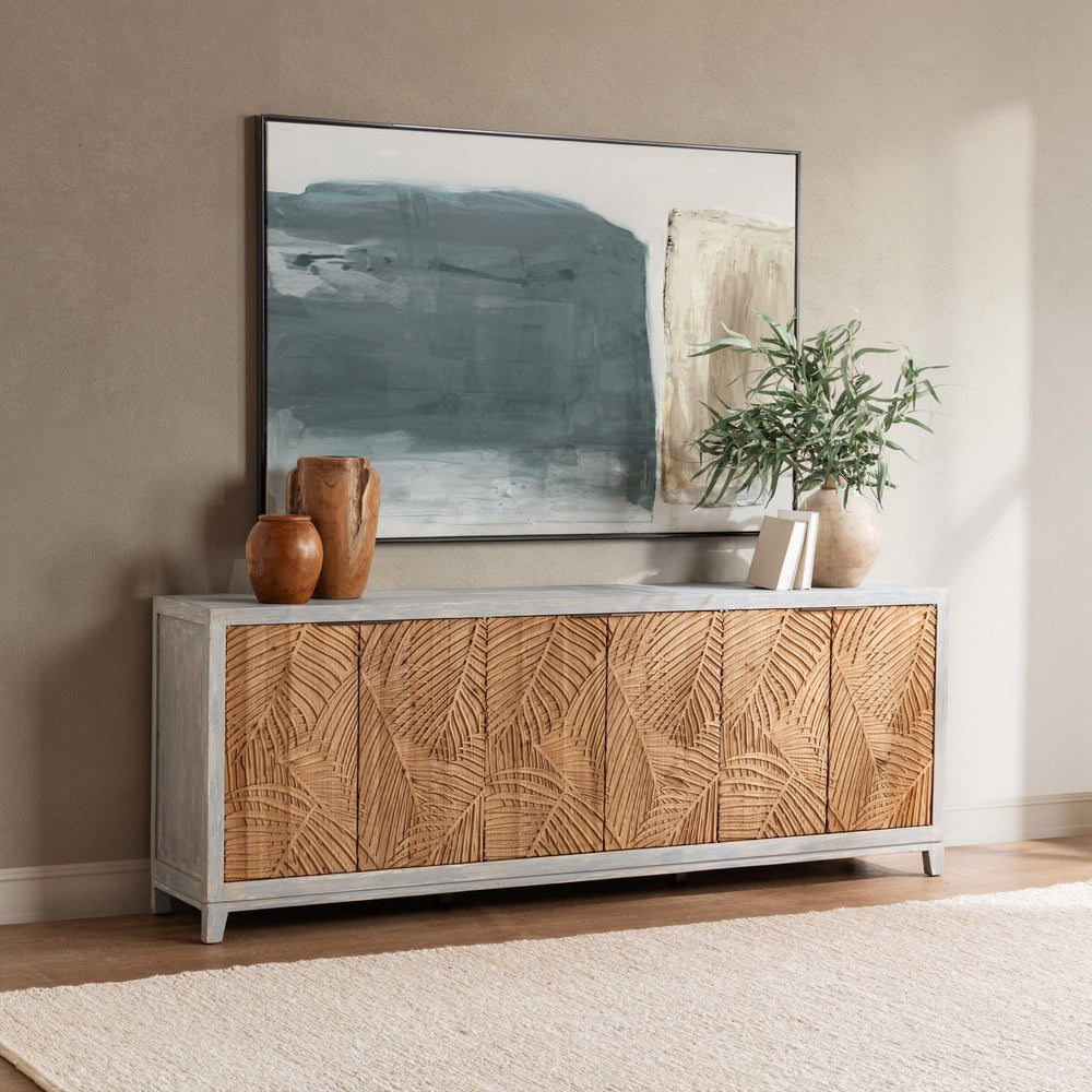 Classic Home - Ambrose Reclaimed Pine Sideboard - Coastal Brown - 52004768 view 7