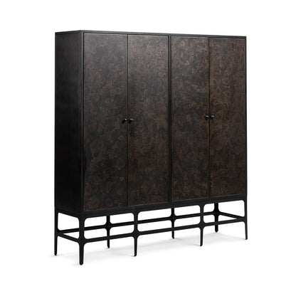Classic Home - Amilio Tall Metal Cabinet - Rust Noir - 52007480 view 1