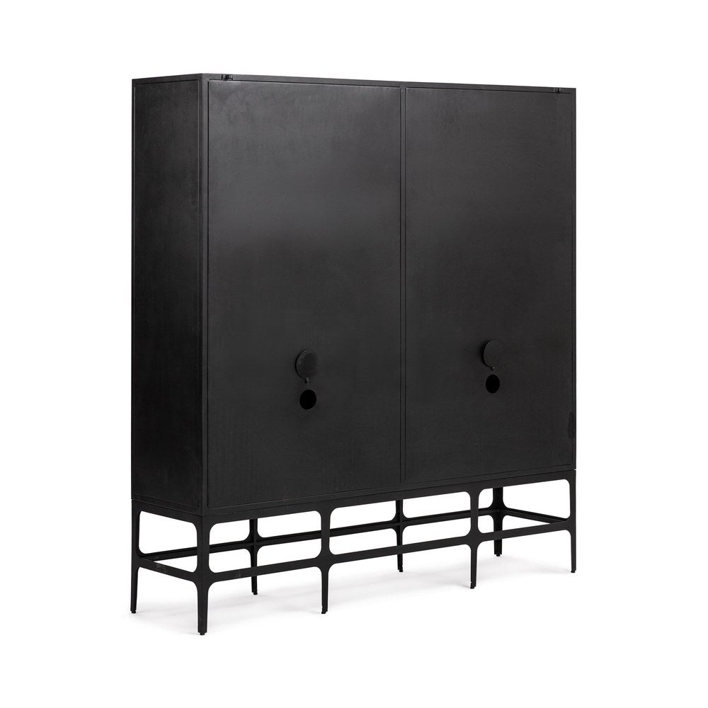 Classic Home - Amilio Tall Metal Cabinet - Rust Noir - 52007480 view 4